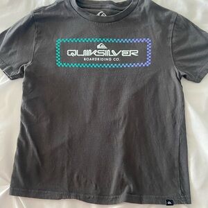 Quiksilver Gray Short Sleeve Tee with Logo